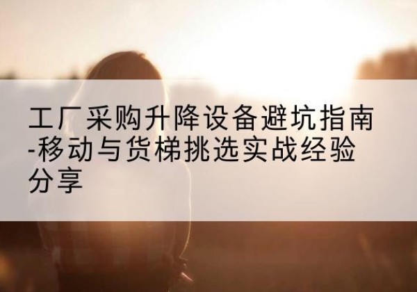 盐边移动式升降机怎么选-工厂采购升降设备避坑指南-移动与货梯挑选实战经验分享